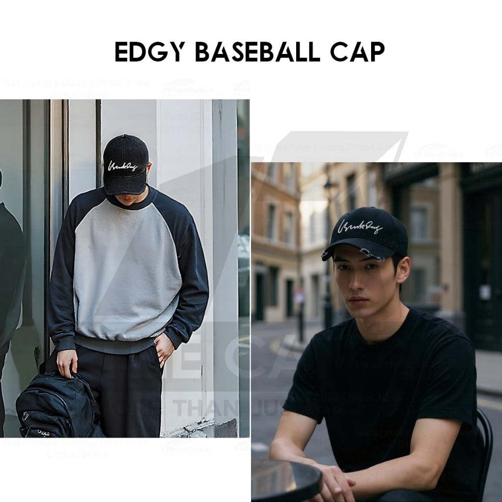 Blackdog EDGY Baseball Cap Camping Outdoors Hiking Outing Leisure Black Topi CBD2550FS011