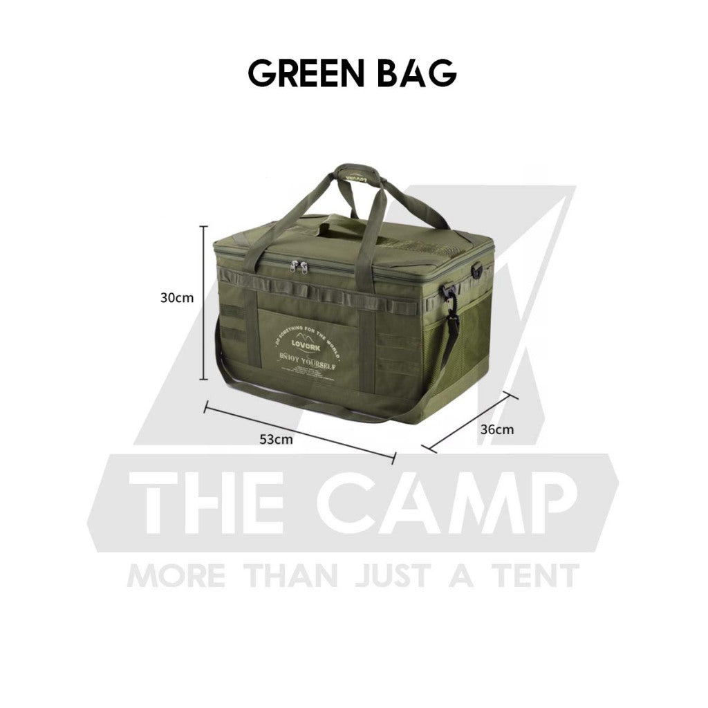 Lovork 57L Large Storage Bag Optional Bag Table Top Outdoor Camping Equipment Beg Besar Utensil Cookware Pot Stove