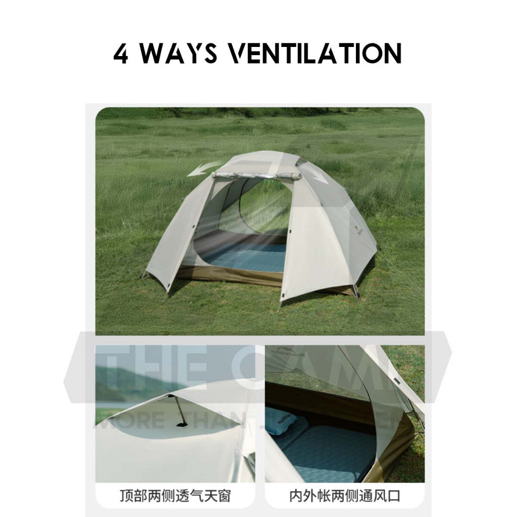 Naturehike YunChuan Ultralight Tent 2pax / 3pax Hiking Waterproof UPF50+ Outdoor Camping Khemah 2 Layers CNK2300ZP024
