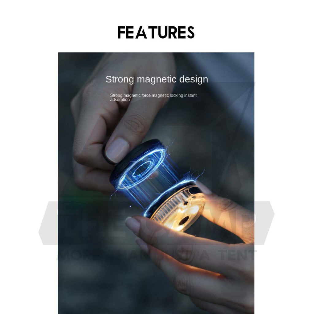Blackdog Magnetic Light Multi Mode Outdoor Camping Magnet Flysheet Hanger Clip Hook with Light CBD2550ZM028