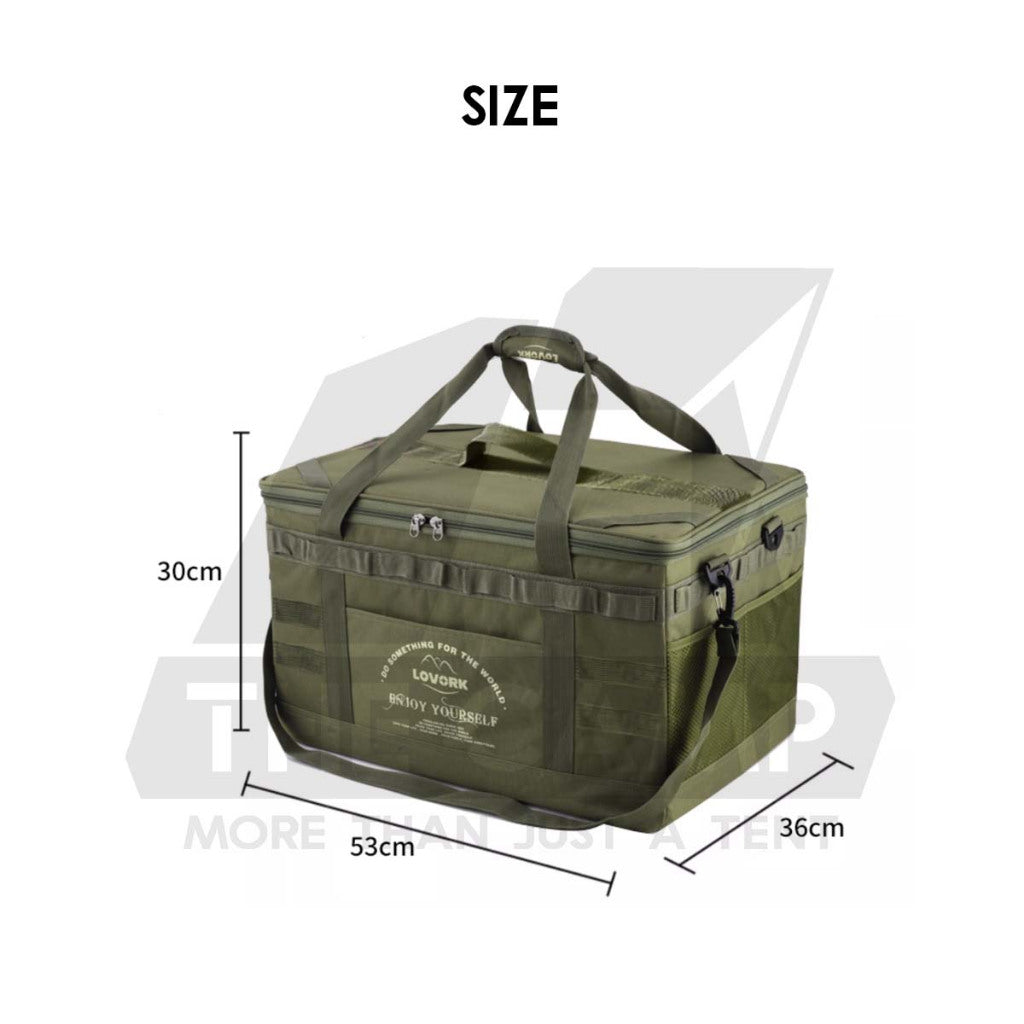Lovork 57L Large Storage Bag Optional Bag Table Top Outdoor Camping Equipment Beg Besar Utensil Cookware Pot Stove