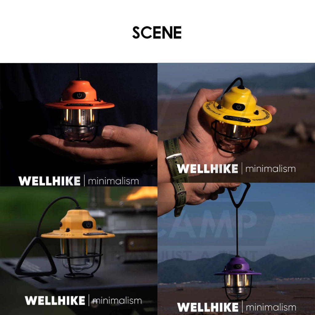 Wellhike SWS Mini Retro Lamp Outdoor Camping LED Mini Light Atmosphere Lantern Hanging Lampu