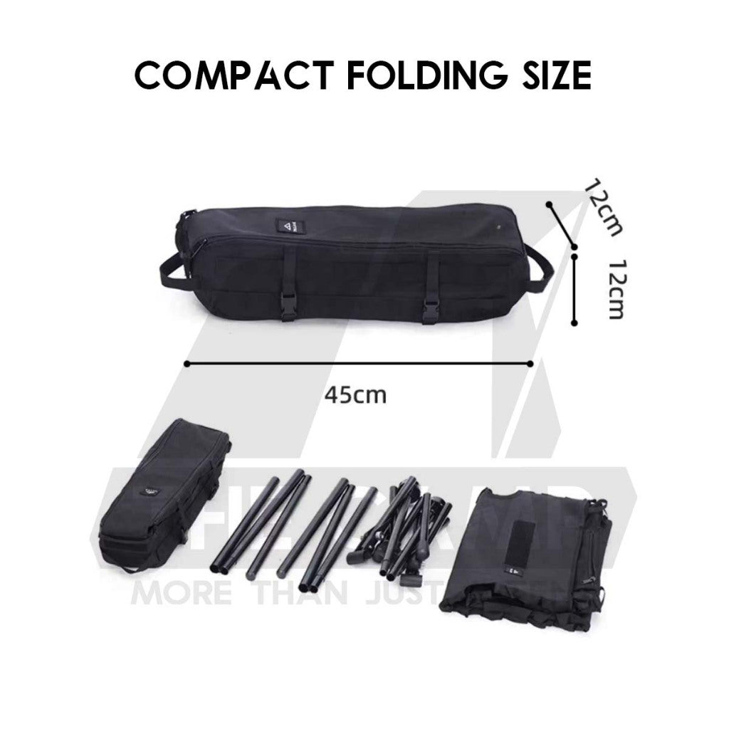 Tillak Double Chair Foldable Compact Size 1000D Cordura Folding Outdoor Camping Aluminium Kerusi Healing