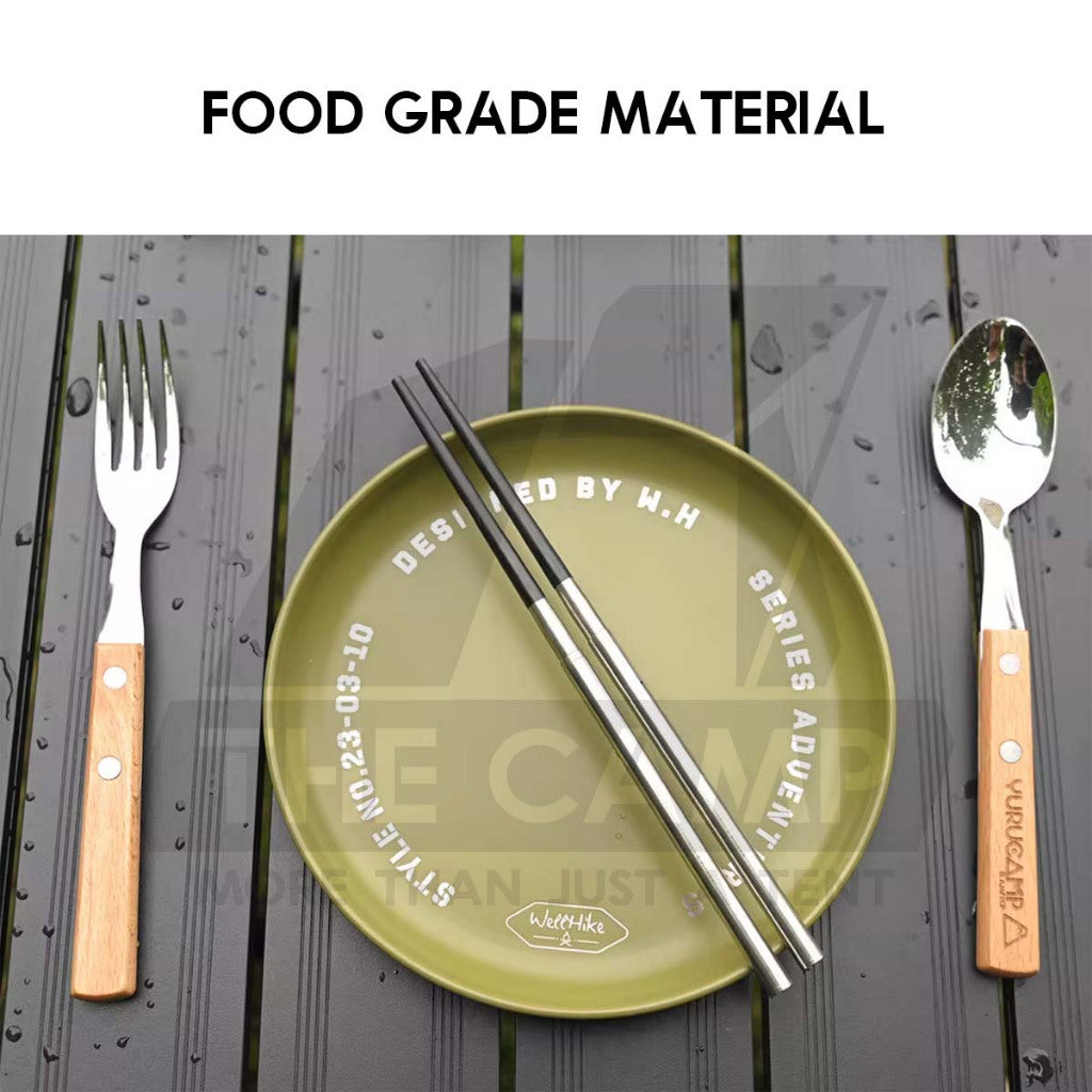 Wellhike SWS Stainless Steel Plate 304 Outdoor Camping Tableware Cookware Cup Sierra Fork Spoon Kettle