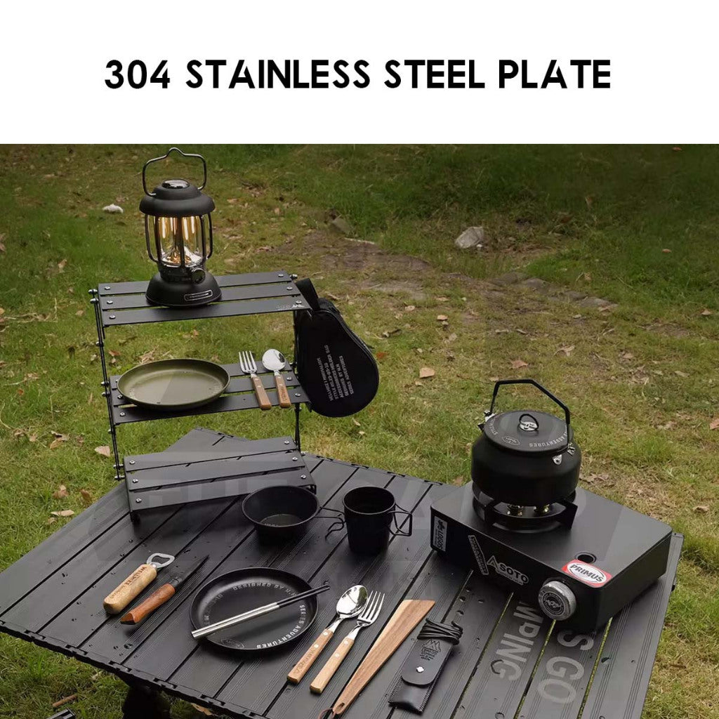 Wellhike SWS Stainless Steel Plate 304 Outdoor Camping Tableware Cookware Cup Sierra Fork Spoon Kettle