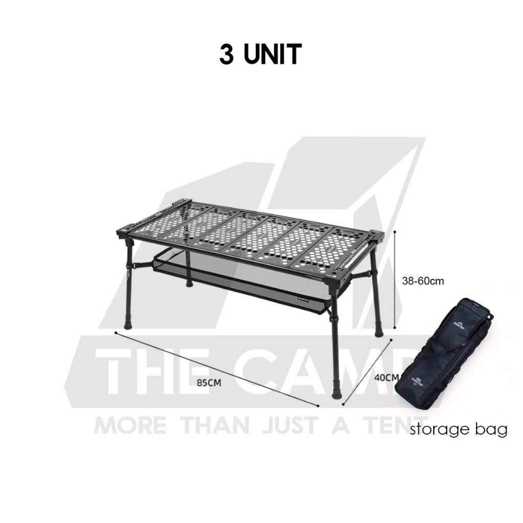 Shinetrip Lightweight IGT Table Adjustable Height 2 unit / 3 unit Compact Storage Outdoor Camping Meja A573