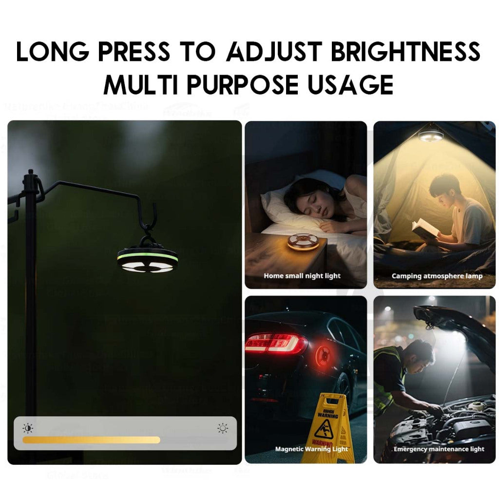 Blackdog Star Ring Light Outdoor Camping Atmosphere UFO LED Lamp Magnetic Hanging Tripod Hook CBD2550ZM040