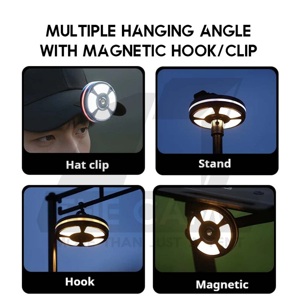Blackdog Star Ring Light Outdoor Camping Atmosphere UFO LED Lamp Magnetic Hanging Tripod Hook CBD2550ZM040