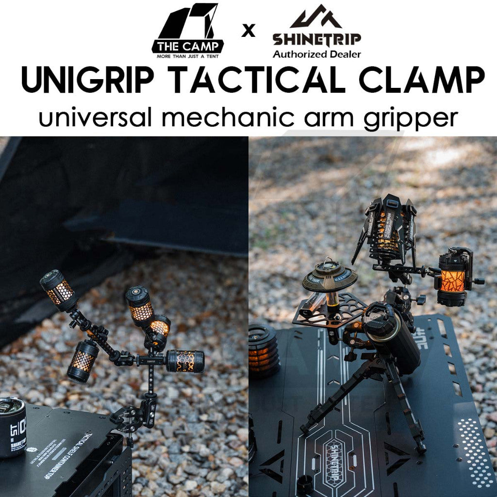 Shinetrip Unigrip Tactical Clamp Universal Lamp Gripper for 19 Tornado Accessories Fan Clip Tripod Light Stand Pole A556
