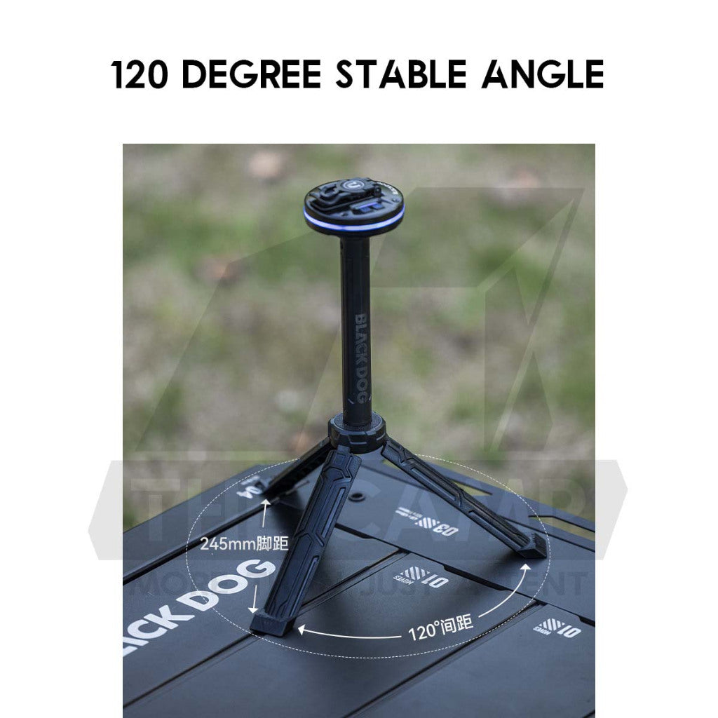 Blackdog Tripod Adjustable Height 3 Level Outdoor Camping Light Rod Retractable Light Lamp Stand CBD2550PJ061