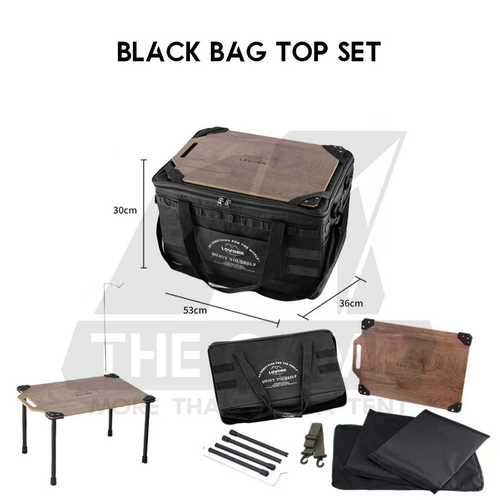 Lovork 57L Large Storage Bag Optional Bag Table Top Outdoor Camping Equipment Beg Besar Utensil Cookware Pot Stove
