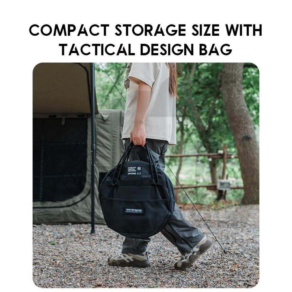 Shinetrip Round Table Portable Stool Chair Mini Tactical Outdoor Camping Adjustable Height Coffee Table Meja A553