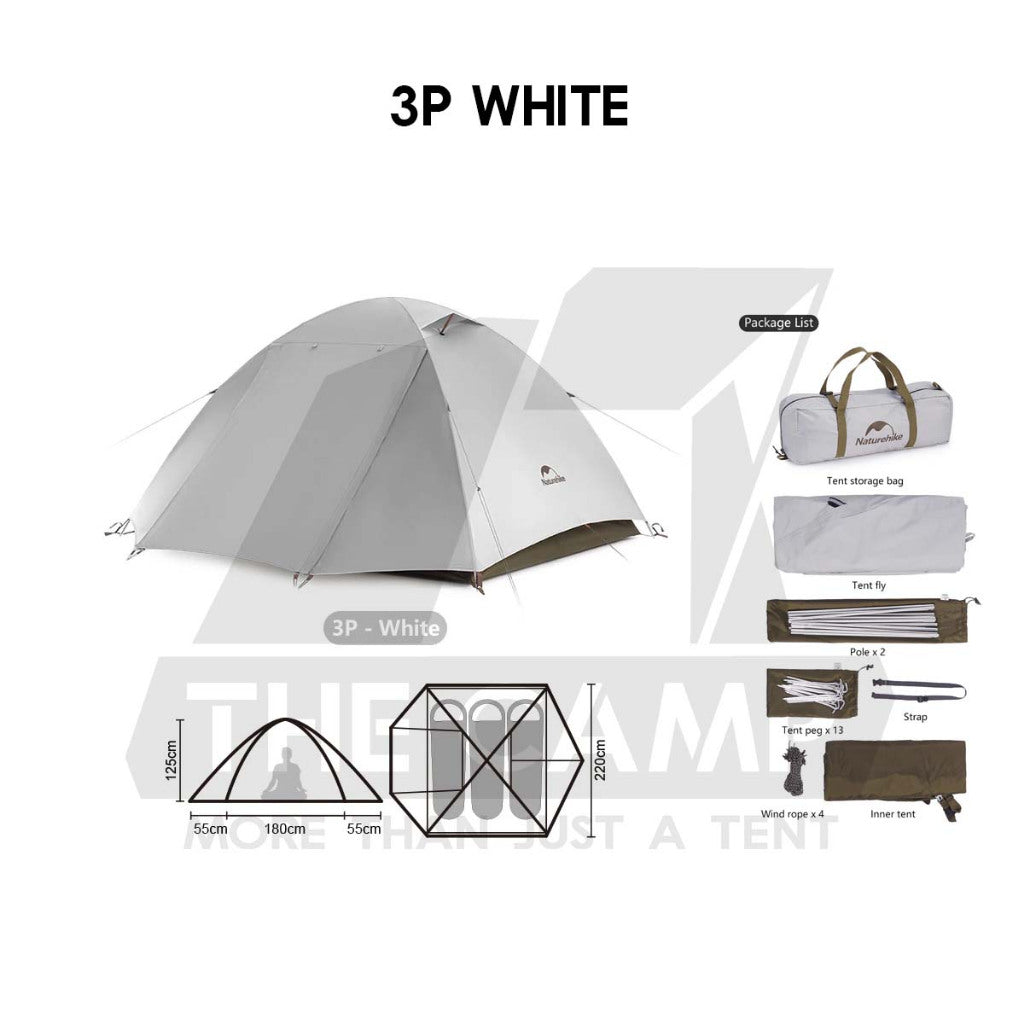 Naturehike YunChuan Ultralight Tent 2pax / 3pax Hiking Waterproof UPF50+ Outdoor Camping Khemah 2 Layers CNK2300ZP024