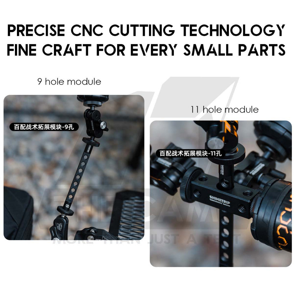 Shinetrip Unigrip Tactical Clamp Universal Lamp Gripper for 19 Tornado Accessories Fan Clip Tripod Light Stand Pole A556