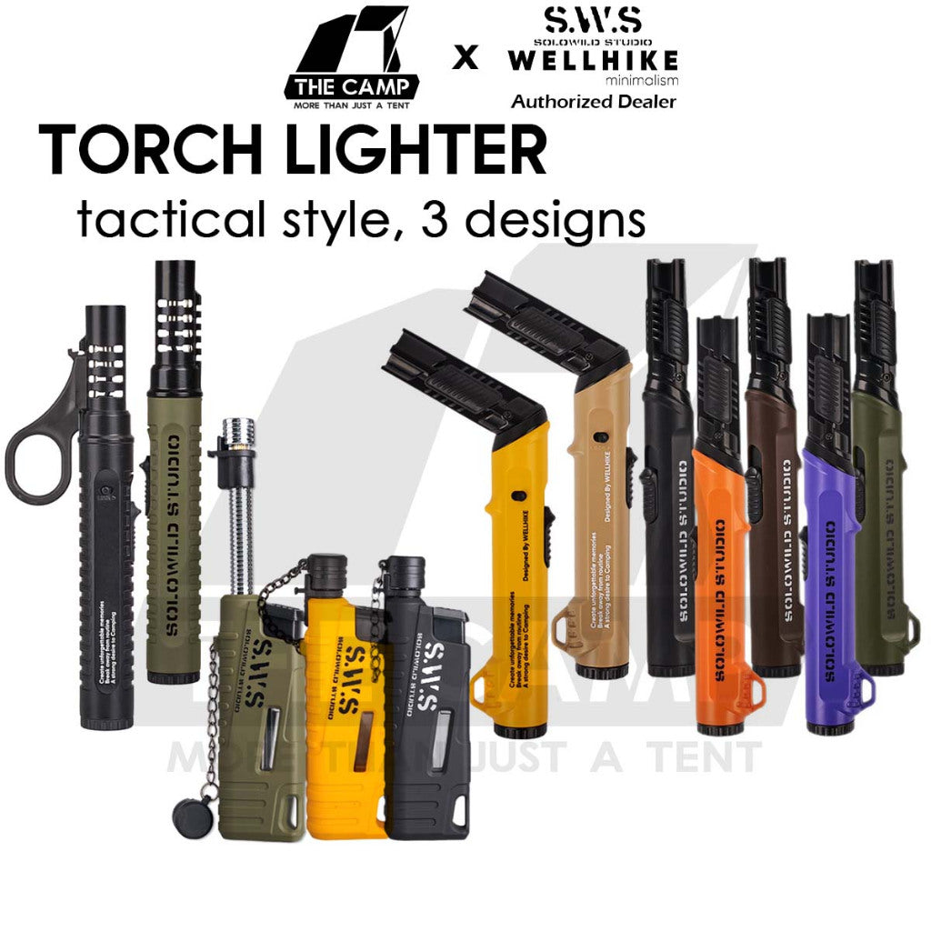 Wellhike SWS Torch Lighter Blue Jet Flame Gun Outdoor Camping Butane Gas Burner Portable Pemetik Api
