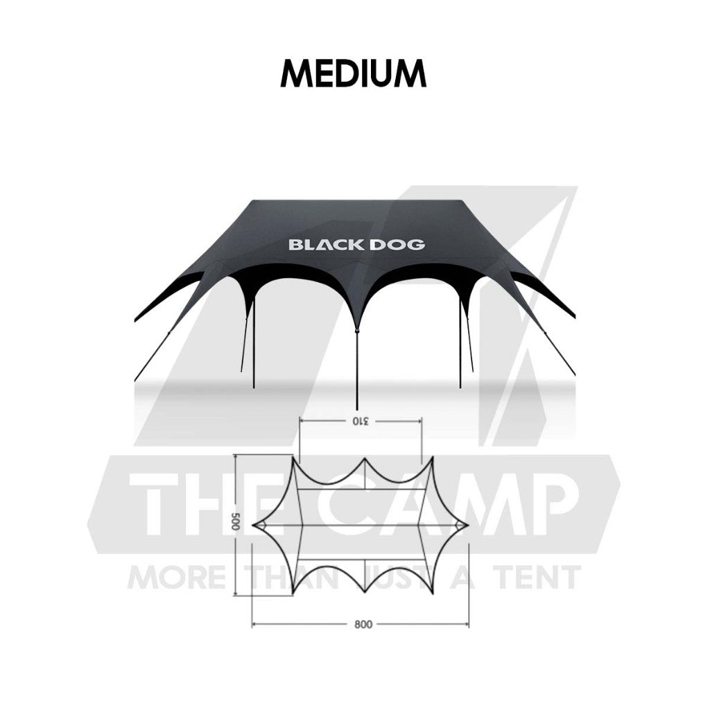 Blackdog YunMan Ultra Large Flysheet Tarp Sunshade Outdoor Camping Commercial Awning Dome Shelter CBD2550WS027