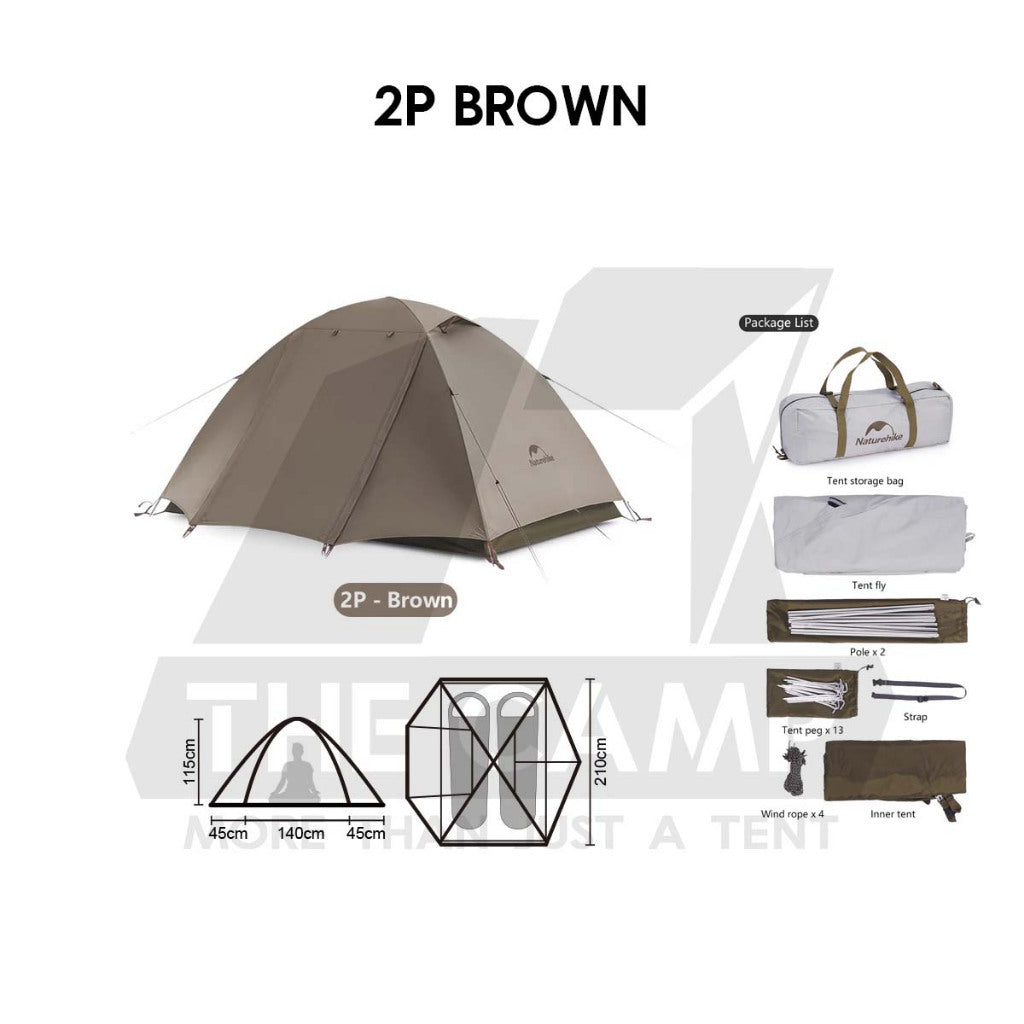 Naturehike YunChuan Ultralight Tent 2pax / 3pax Hiking Waterproof UPF50+ Outdoor Camping Khemah 2 Layers CNK2300ZP024