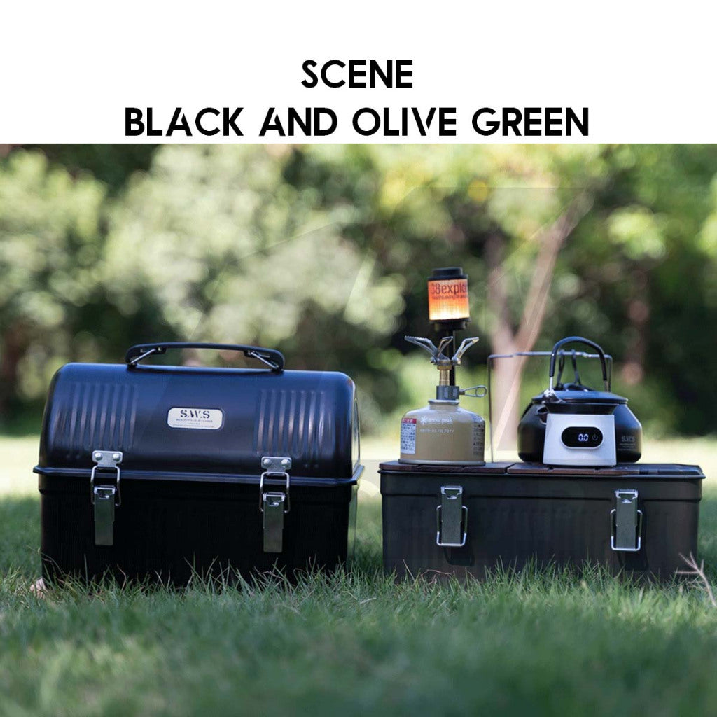 Wellhike SWS Classic Lunch Box 10QT 9.4L Coffee Box LunchBox Top Plate Inner Vintage Accessories Stanley