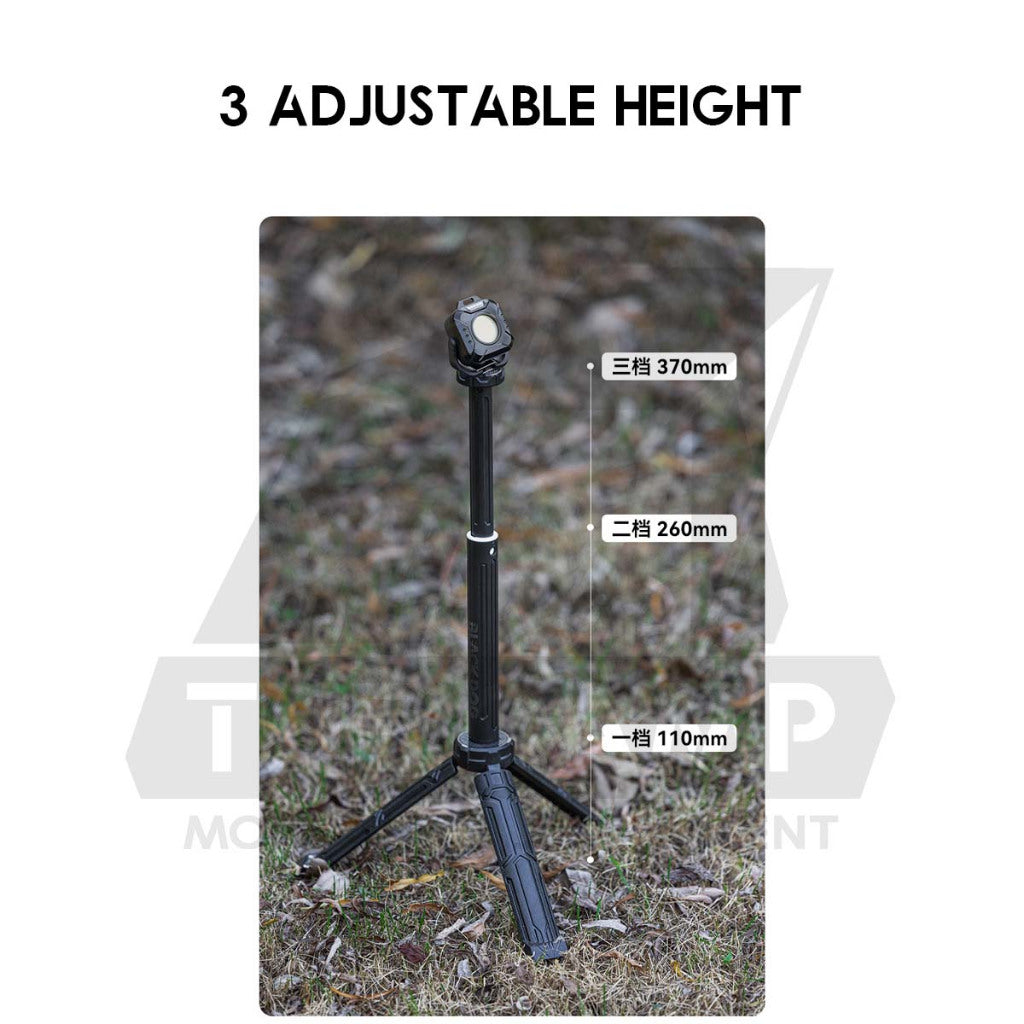 Blackdog Tripod Adjustable Height 3 Level Outdoor Camping Light Rod Retractable Light Lamp Stand CBD2550PJ061