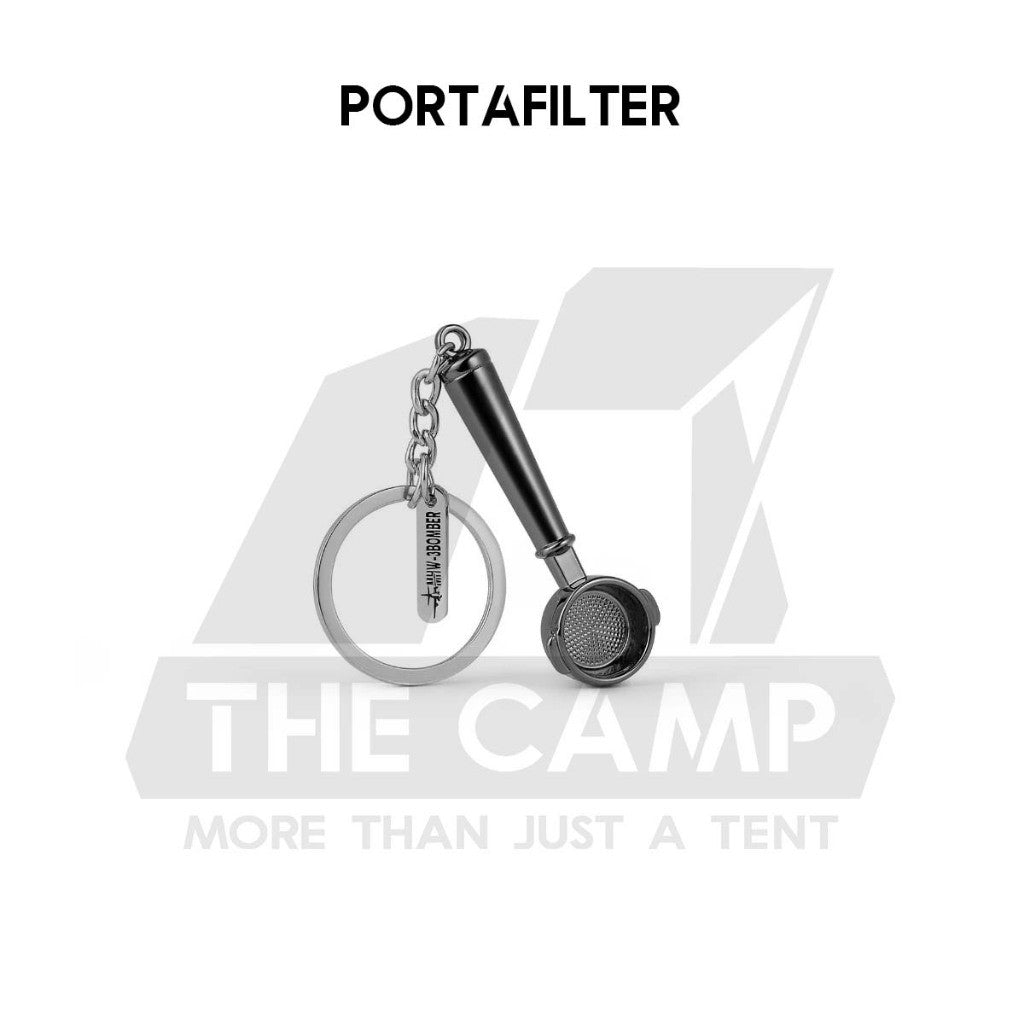 MHW-3BOMBER Keychain Coffee Accessories Milk Pitcher Espresso Tamper Mini Souvenir Key Chain