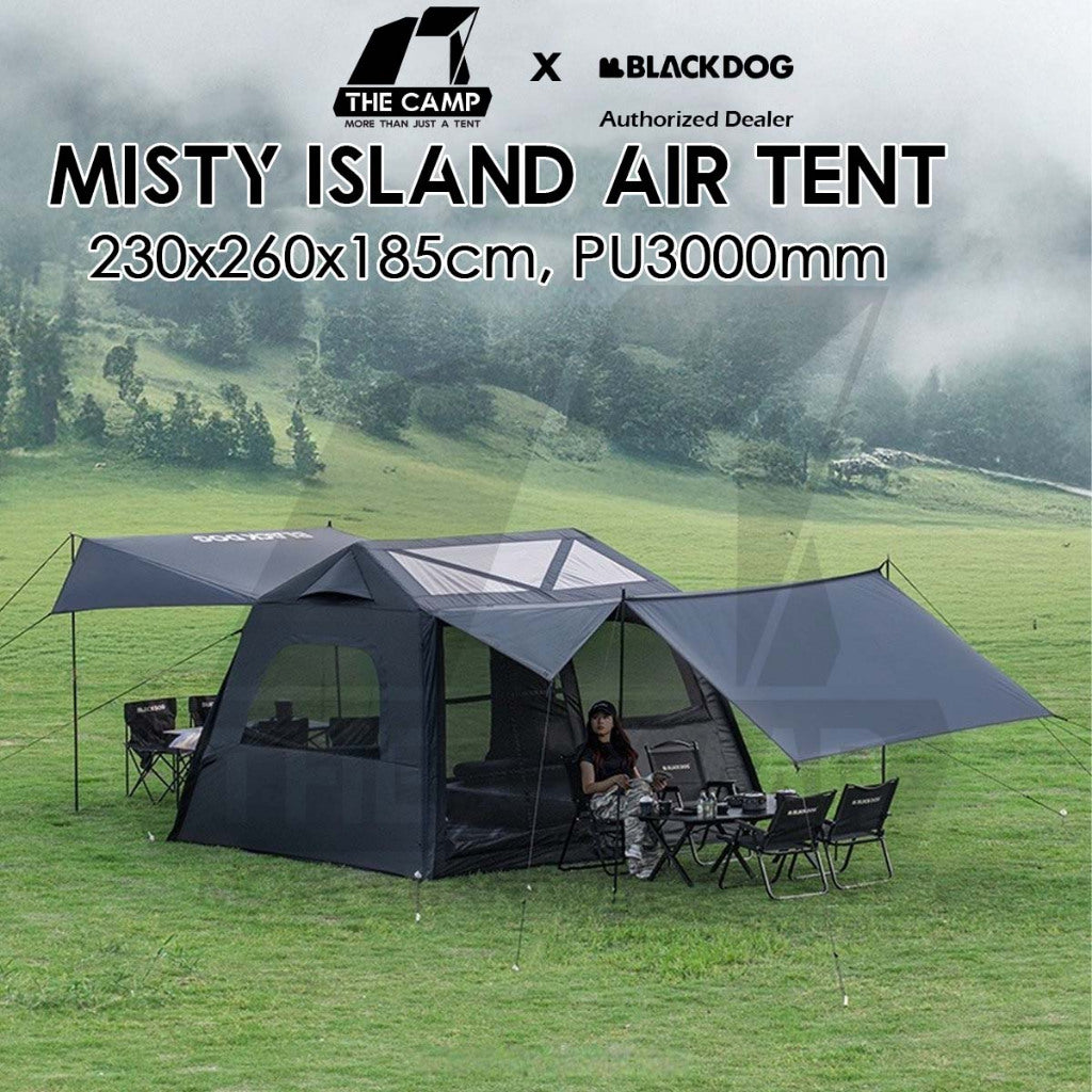 Blackdog Misty Island 6.0 6 Air Tent PU3000mm Inflatable with Electric Pump Outdoor Camping Khemah Angin CBD2550WS038
