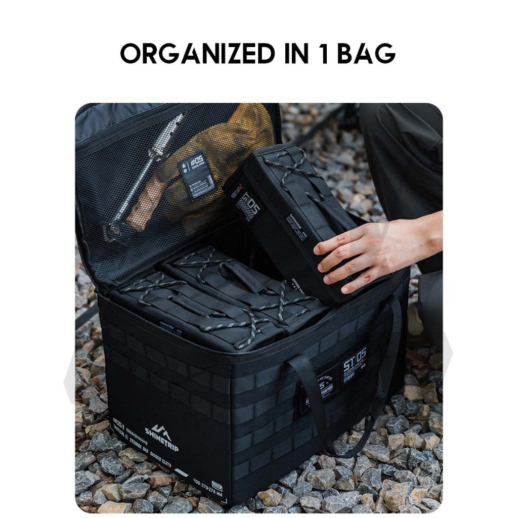 Shinetrip Tactical Storage Bag Soft Case XXS S Pack Outdoor Camping Molle System Kermit Chair Side Pouch Cup Holder A527