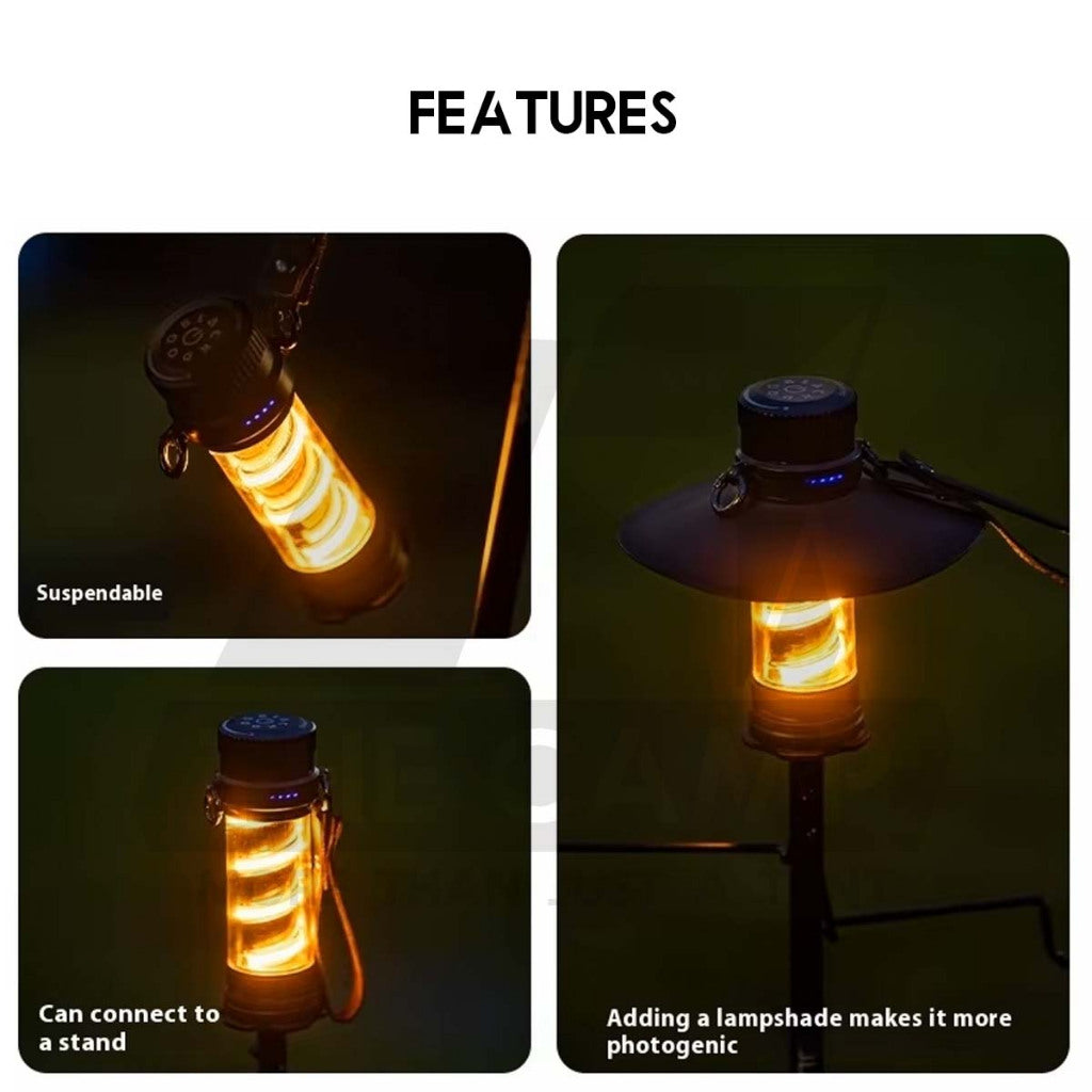 Blackdog ZM014 Camping Light with Torch Flashlight Outdoor Camping Ambient Atmosphere Lamp Lampu CBD2550ZM014