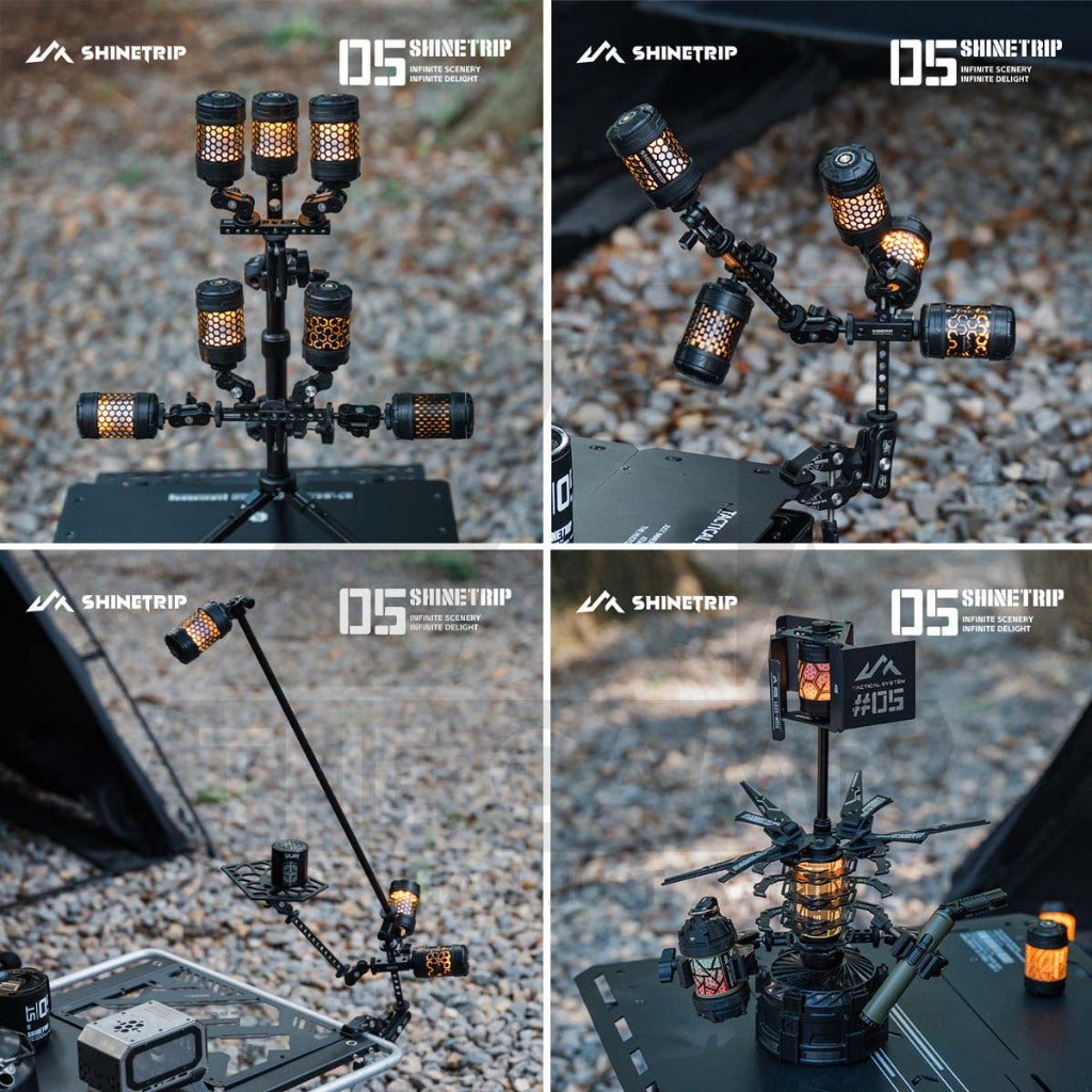 Shinetrip Unigrip Tactical Clamp Universal Lamp Gripper for 19 Tornado Accessories Fan Clip Tripod Light Stand Pole A556