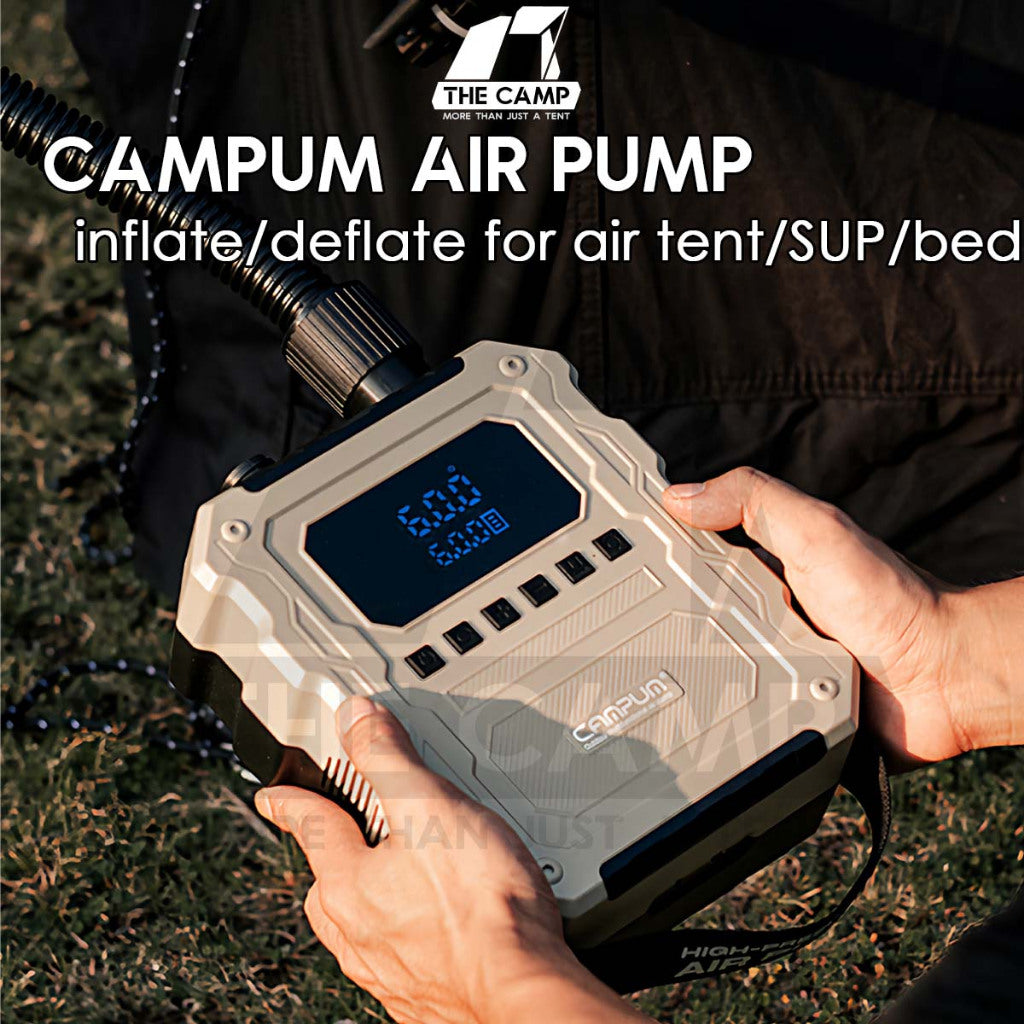 Campum STT01 Air Pump for Air Tent Inflate Deflate SUP Board Air Bed 6 – The Camp