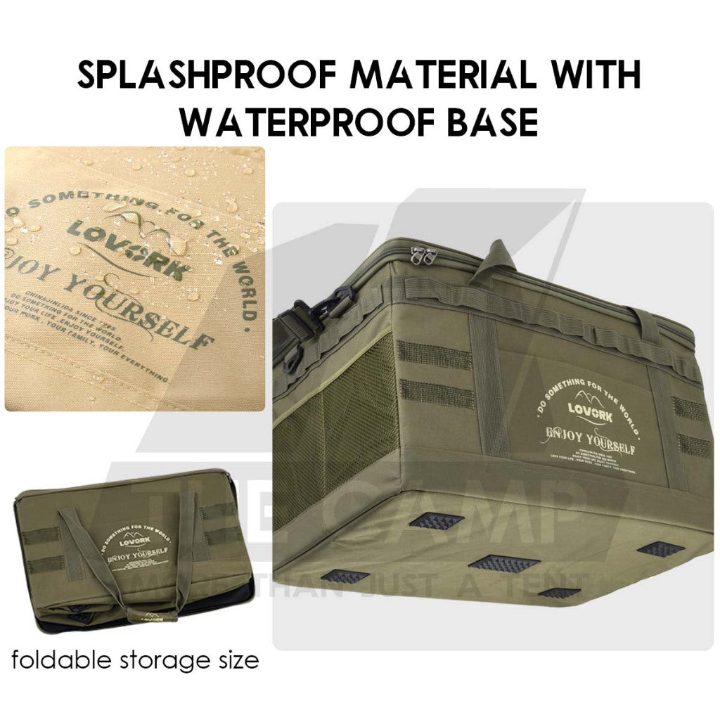Lovork 57L Large Storage Bag Optional Bag Table Top Outdoor Camping Equipment Beg Besar Utensil Cookware Pot Stove