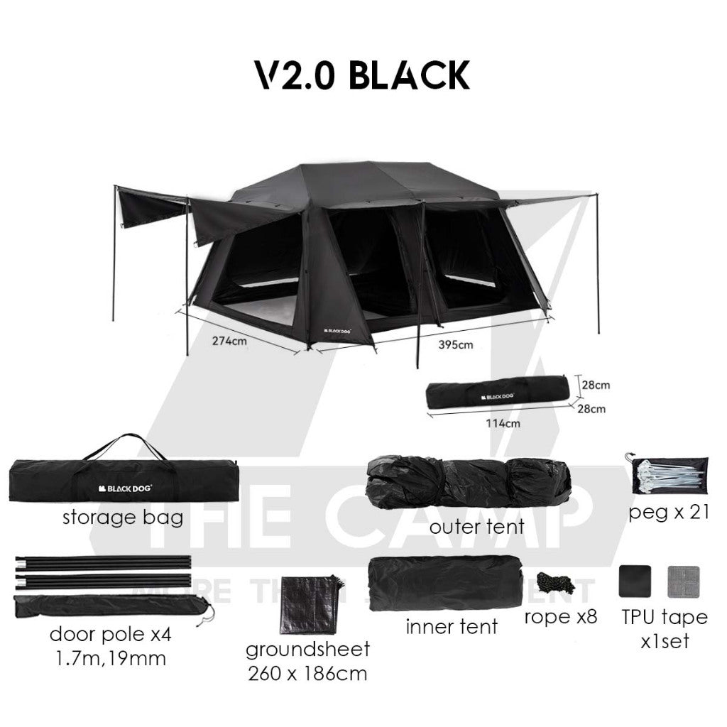Blackdog V2 Luxury Automatic Tent 2.0 Cinema 2 Room 4 Hall Villa Projector Screen Auto Vicore Village 13 CBD2300ZP012