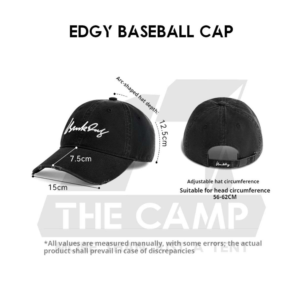 Blackdog EDGY Baseball Cap Camping Outdoors Hiking Outing Leisure Black Topi CBD2550FS011