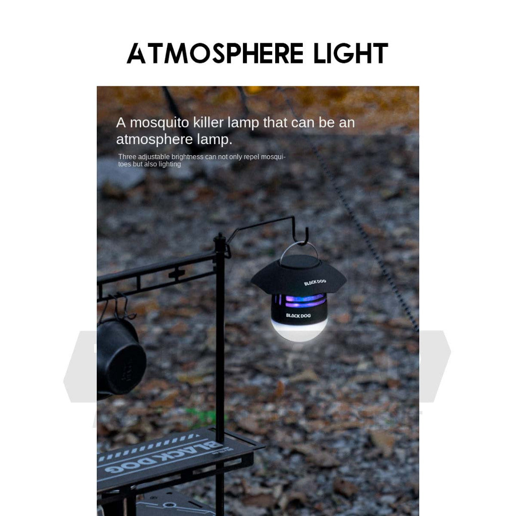 Blackdog Mosquito UV Killing Lamp Camping Tent Light Lantern Portable Multifunctional Electric Shock Hiking CBD2550ZM032