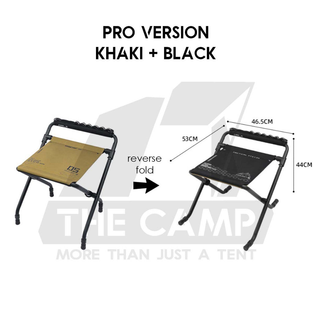 Shinetrip Dual Height / Color Adjustable Stool with Handle Leg Rest High Low Large Portable Chair Kerusi Lipat A558