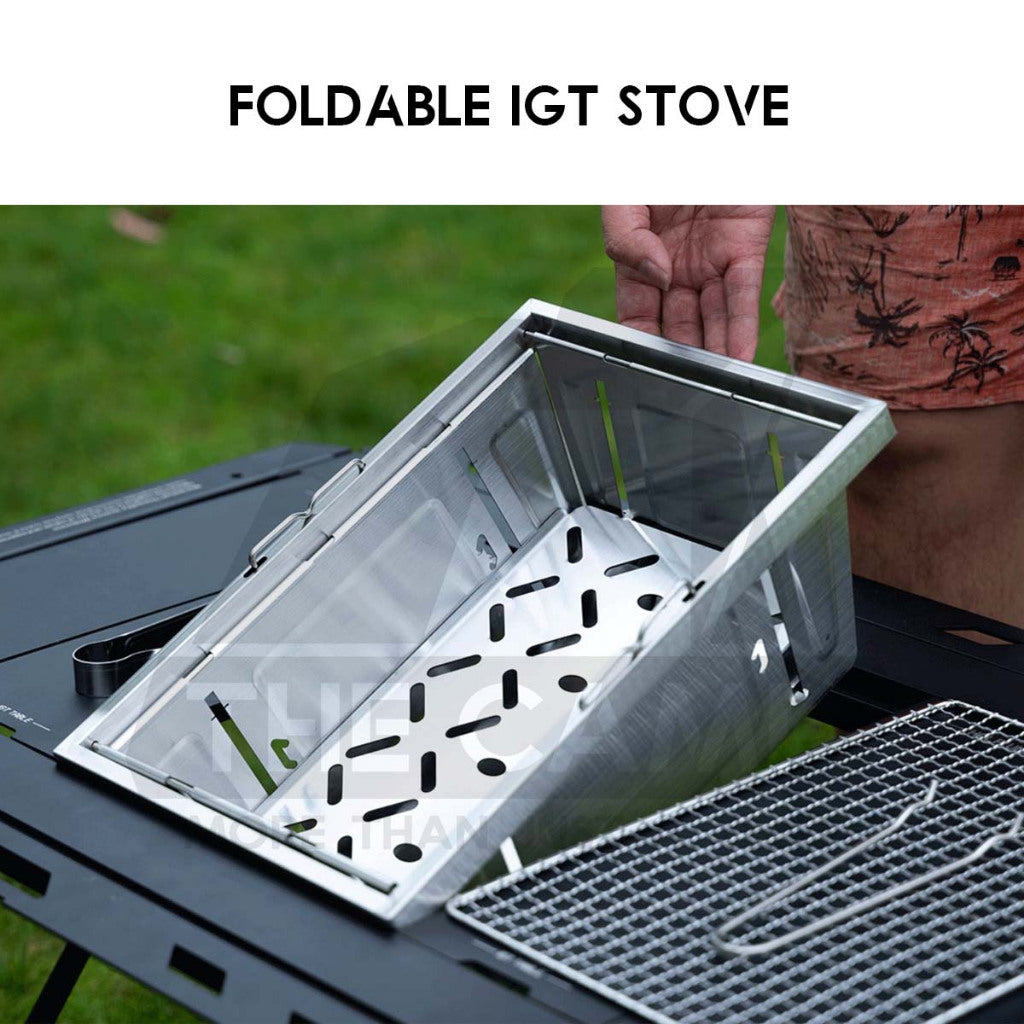 Wellhike SWS IGT BBQ Stove Grill Stainless Steel IGT Module Modular Outdoor Camping Portable Folding Stove Picnic