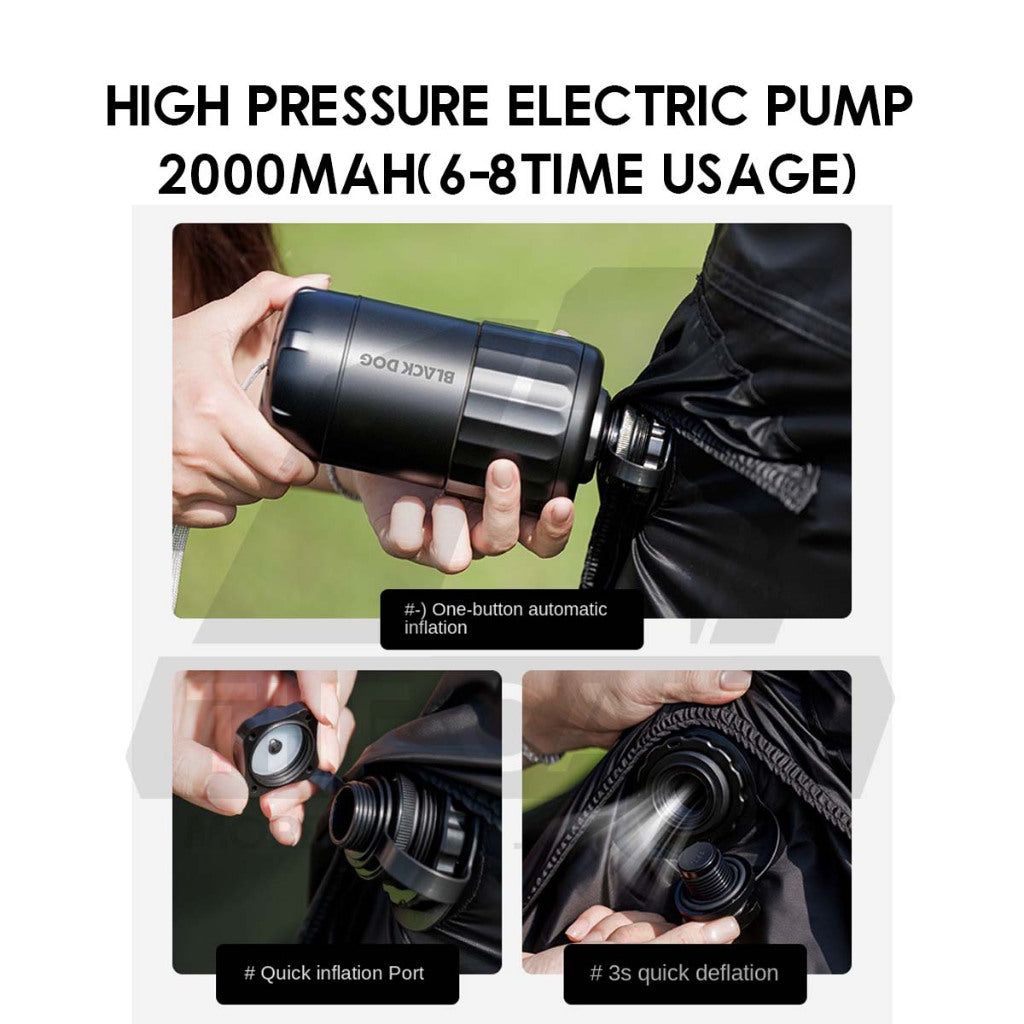 Blackdog Misty Island 6.0 6 Air Tent PU3000mm Inflatable with Electric Pump Outdoor Camping Khemah Angin CBD2550WS038