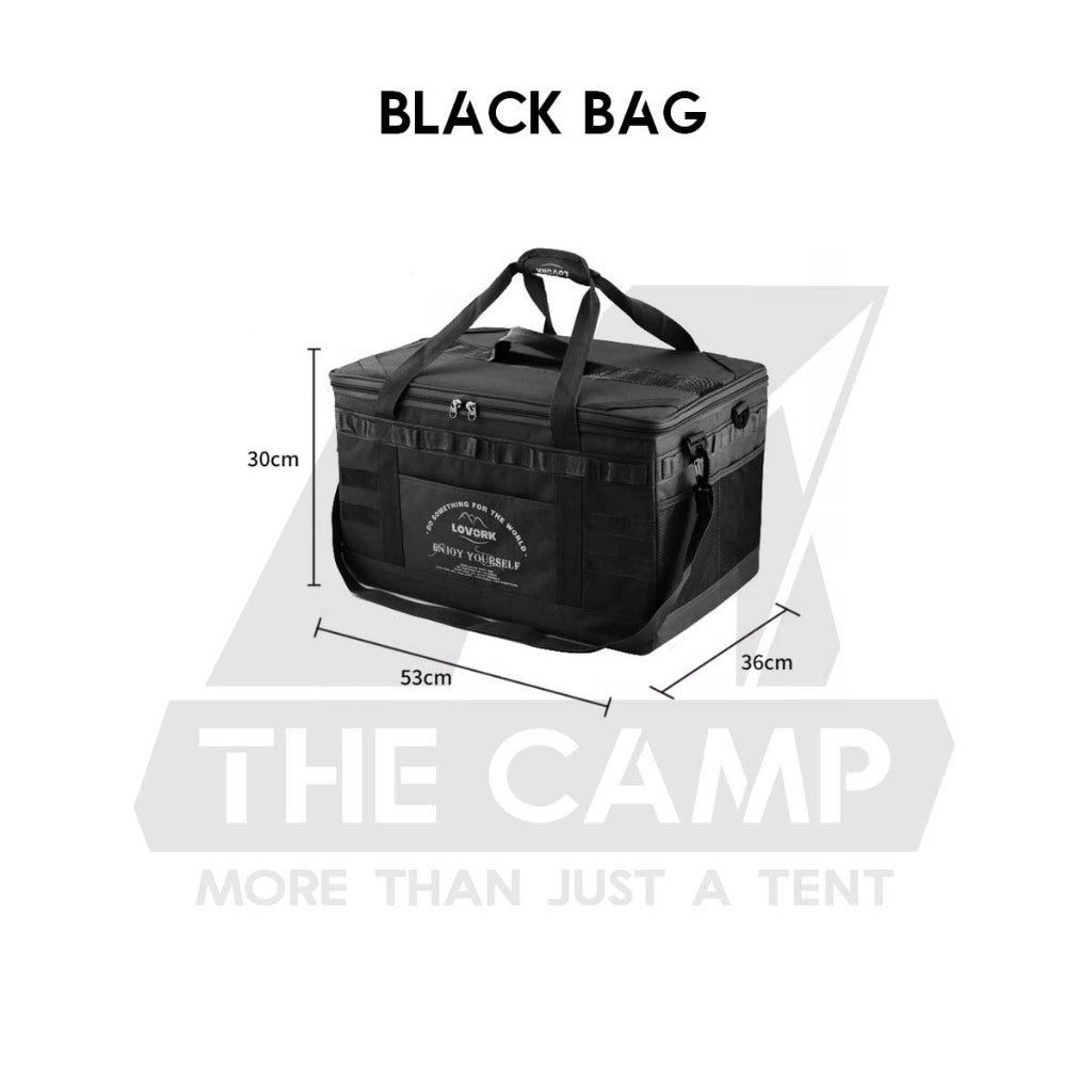 Lovork 57L Large Storage Bag Optional Bag Table Top Outdoor Camping Equipment Beg Besar Utensil Cookware Pot Stove