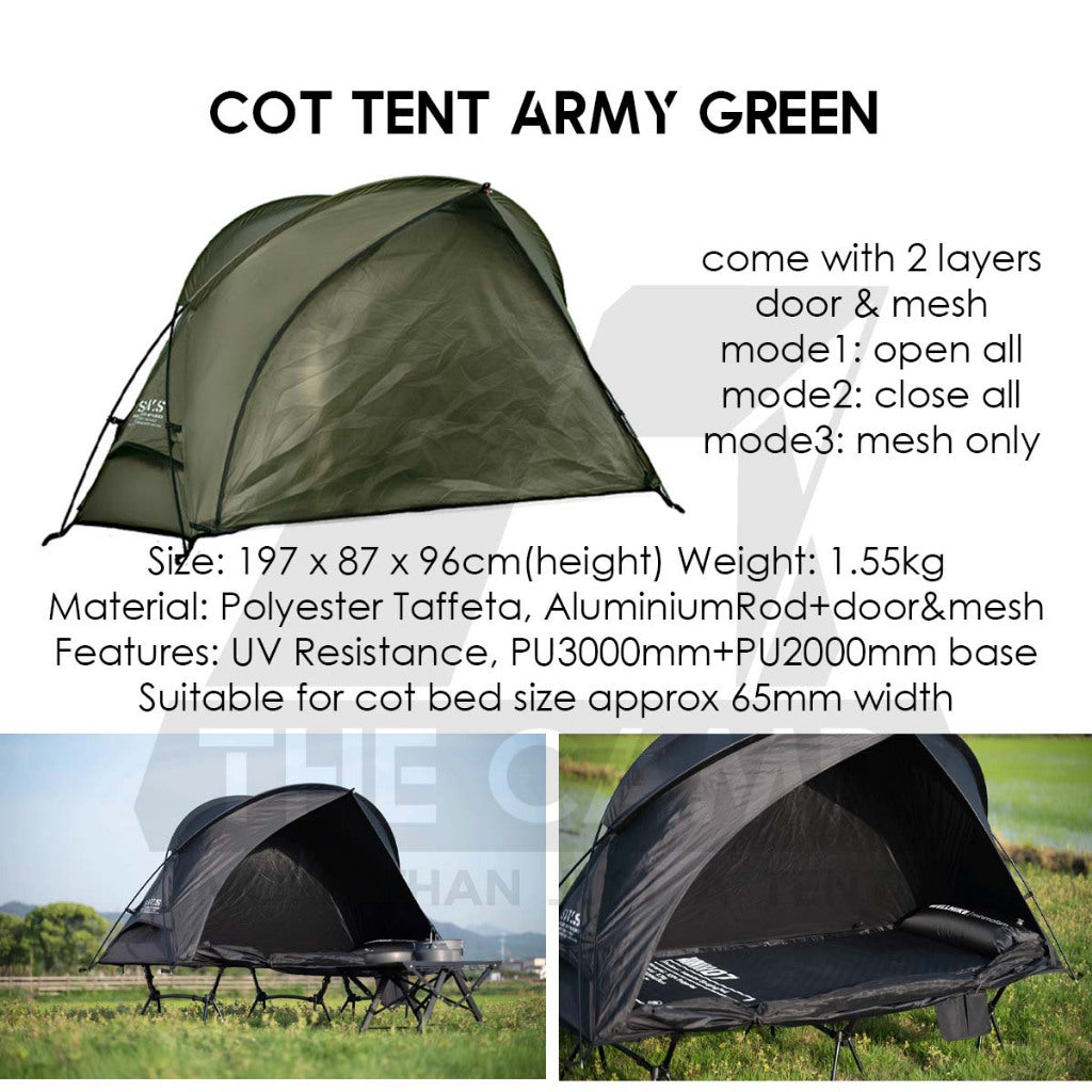 Wellhike SWS Camping Cot Bed Adjustable Height Tactical Stype Foldable Sleeping Mat Floating Tent Outdoor Mattress