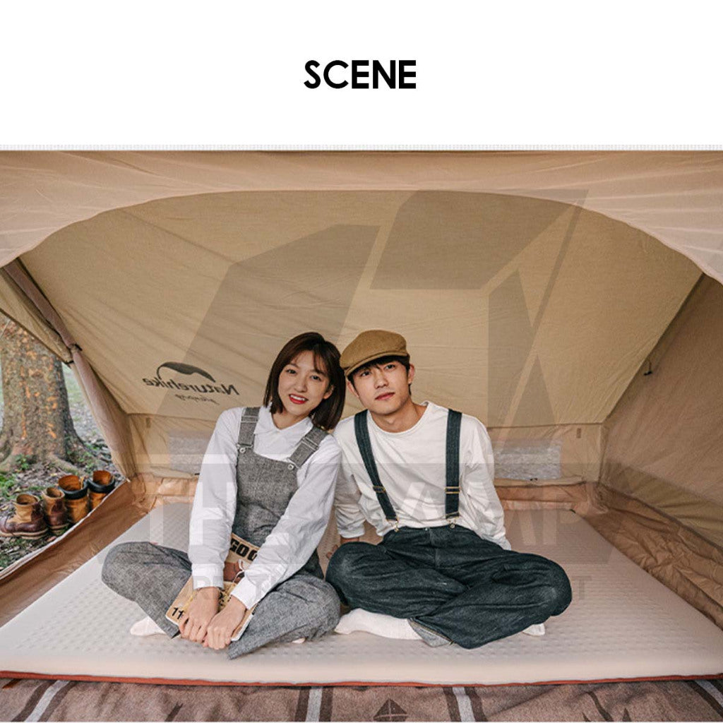 Naturehike 3D Sponge Bed Mattress Auto Inflate 6cm Self Inflatable Single Double Outdoor Camping Foldable NH21FCD11