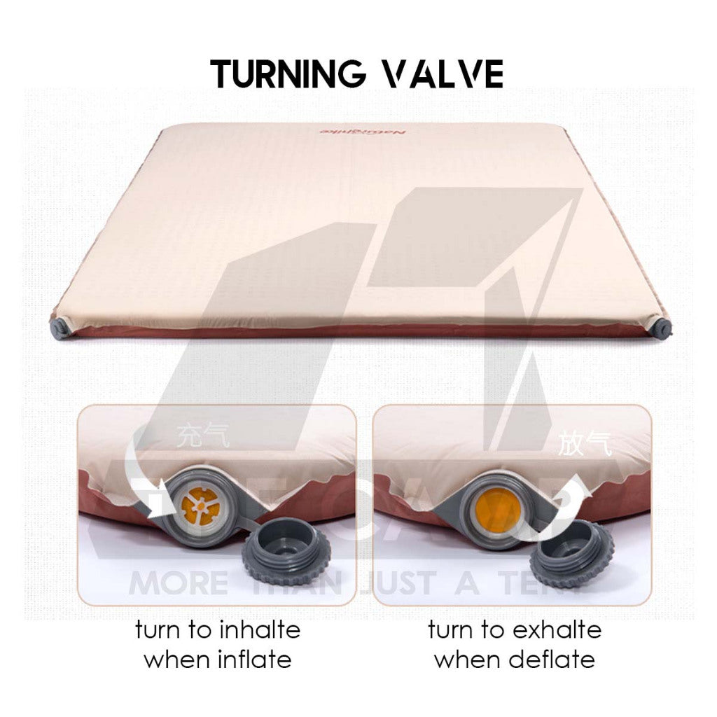 Naturehike 3D Sponge Bed Mattress Auto Inflate 6cm Self Inflatable Single Double Outdoor Camping Foldable NH21FCD11