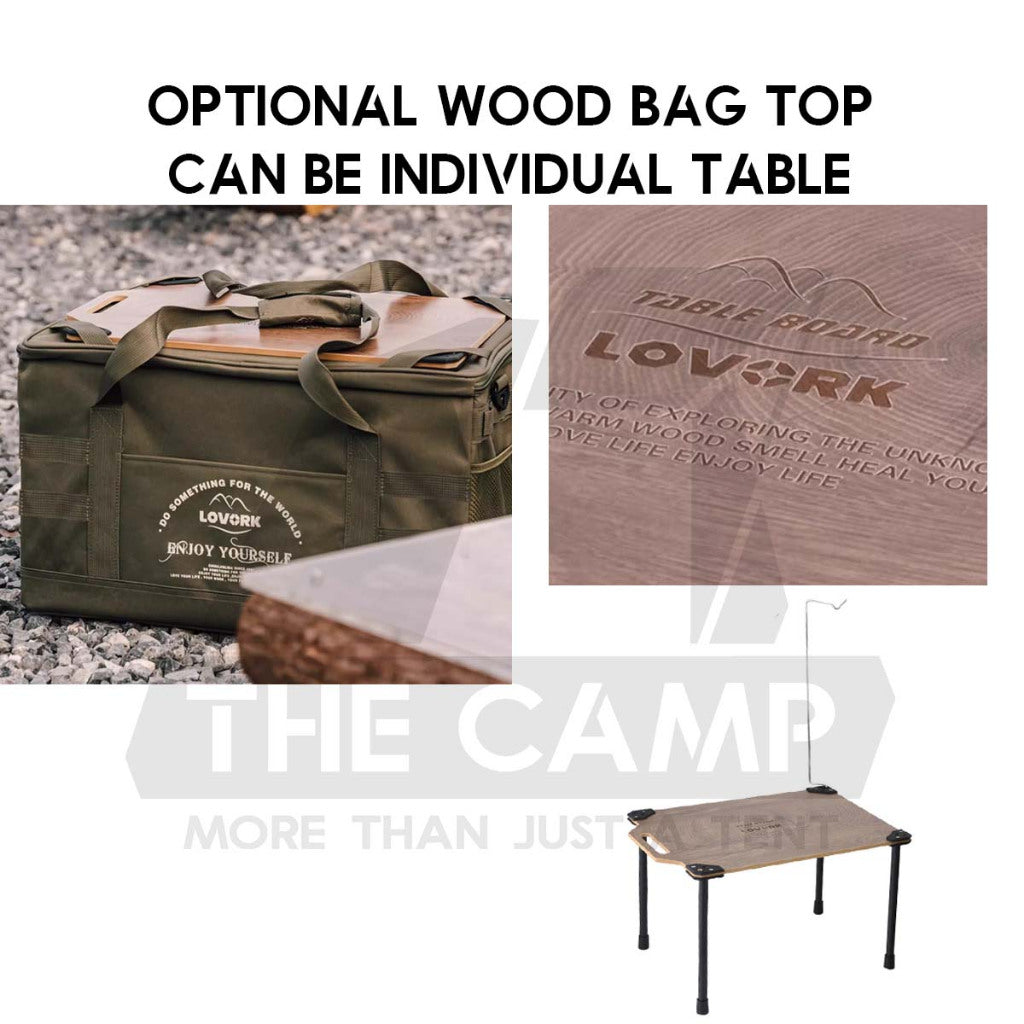 Lovork 57L Large Storage Bag Optional Bag Table Top Outdoor Camping Equipment Beg Besar Utensil Cookware Pot Stove