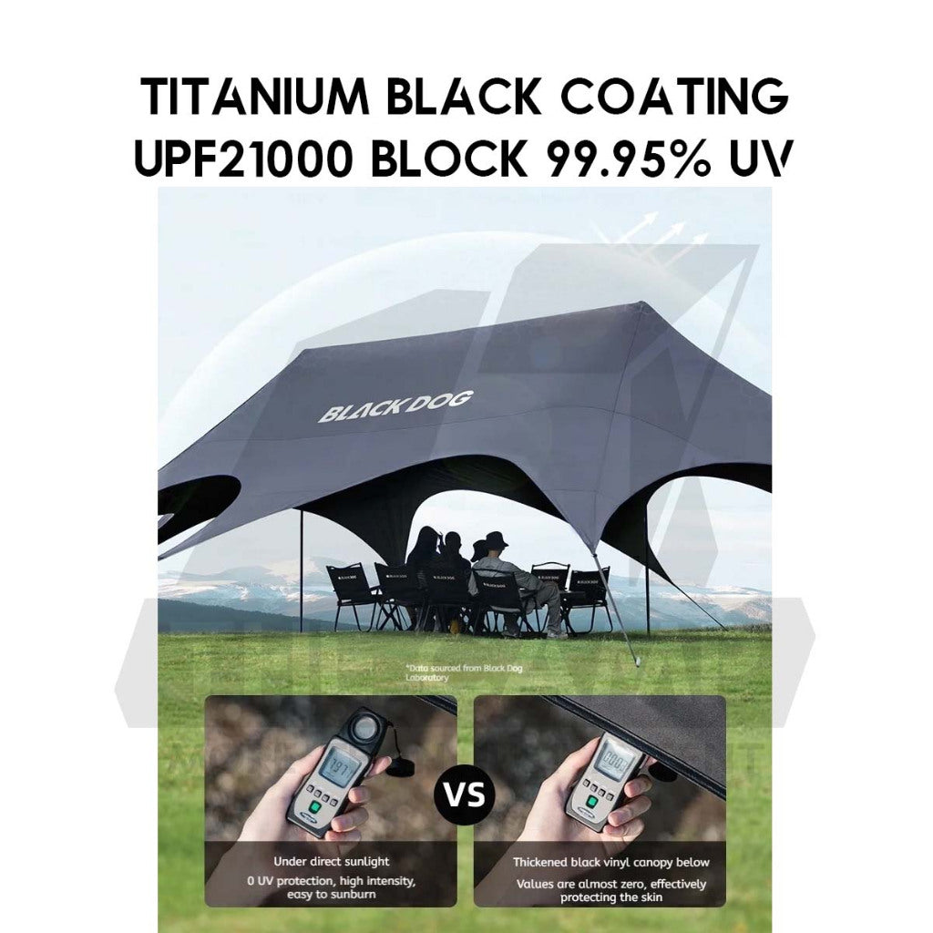 Blackdog YunMan Ultra Large Flysheet Tarp Sunshade Outdoor Camping Commercial Awning Dome Shelter CBD2550WS027