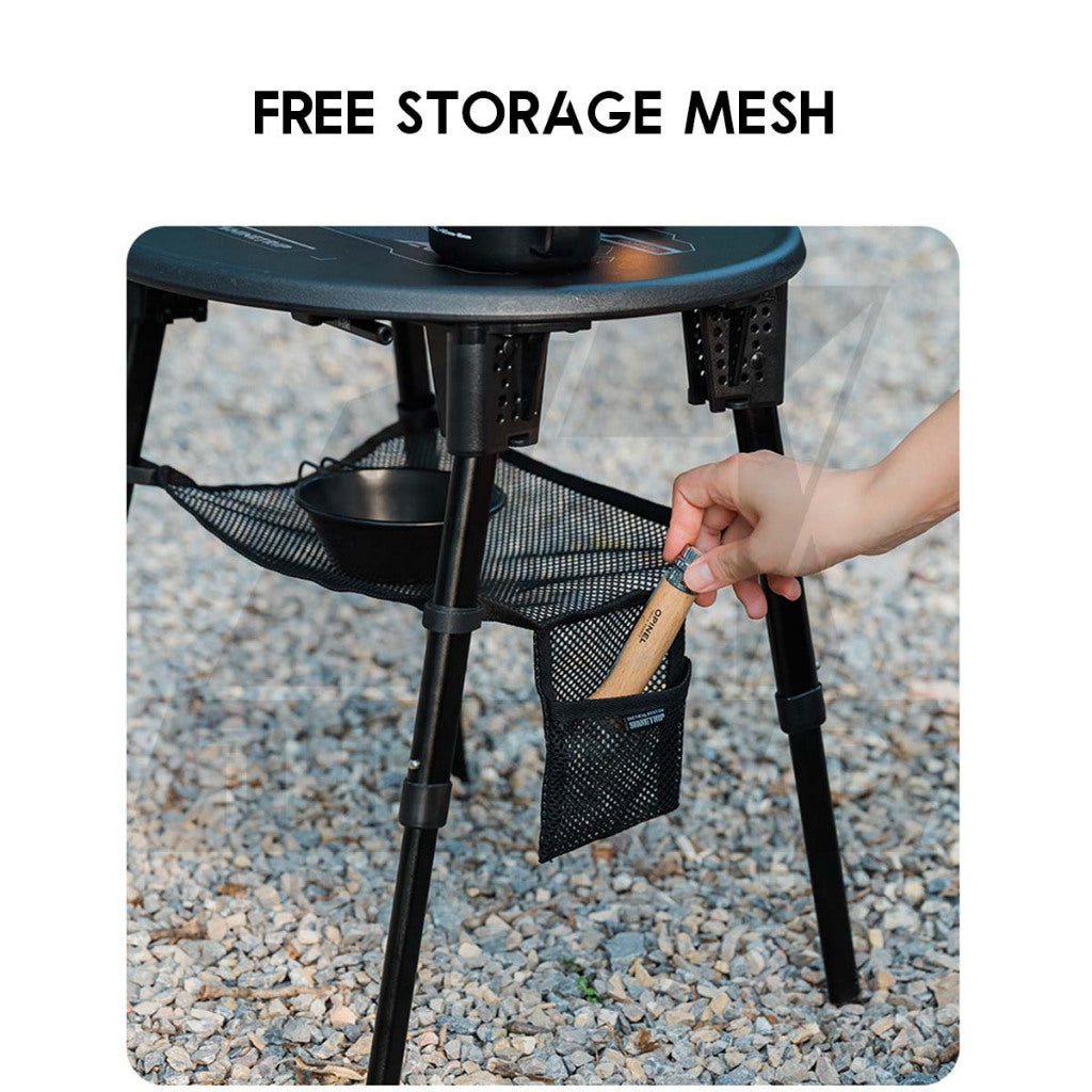 Shinetrip Round Table Portable Stool Chair Mini Tactical Outdoor Camping Adjustable Height Coffee Table Meja A553