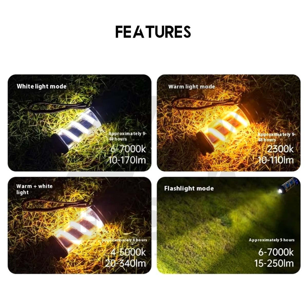 Blackdog ZM014 Camping Light with Torch Flashlight Outdoor Camping Ambient Atmosphere Lamp Lampu CBD2550ZM014