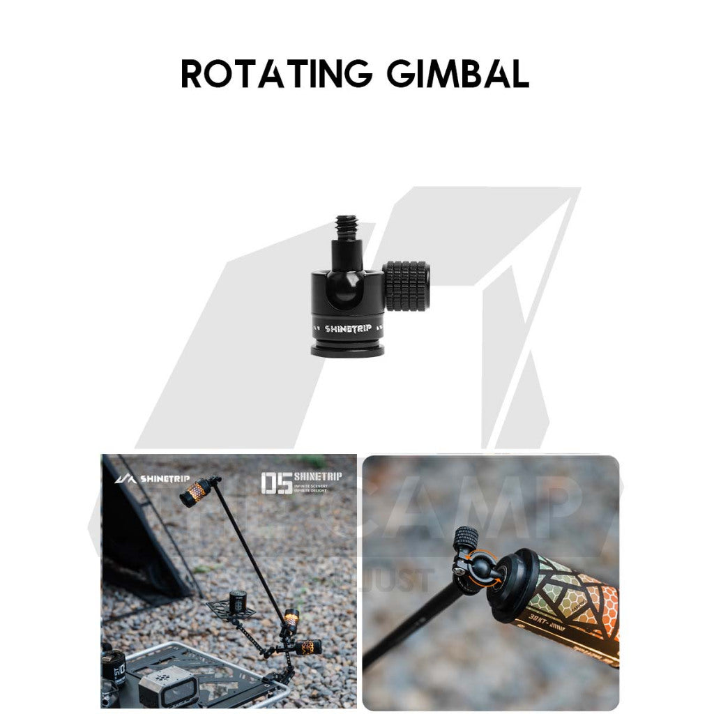 Shinetrip Unigrip Tactical Clamp Universal Lamp Gripper for 19 Tornado Accessories Fan Clip Tripod Light Stand Pole A540