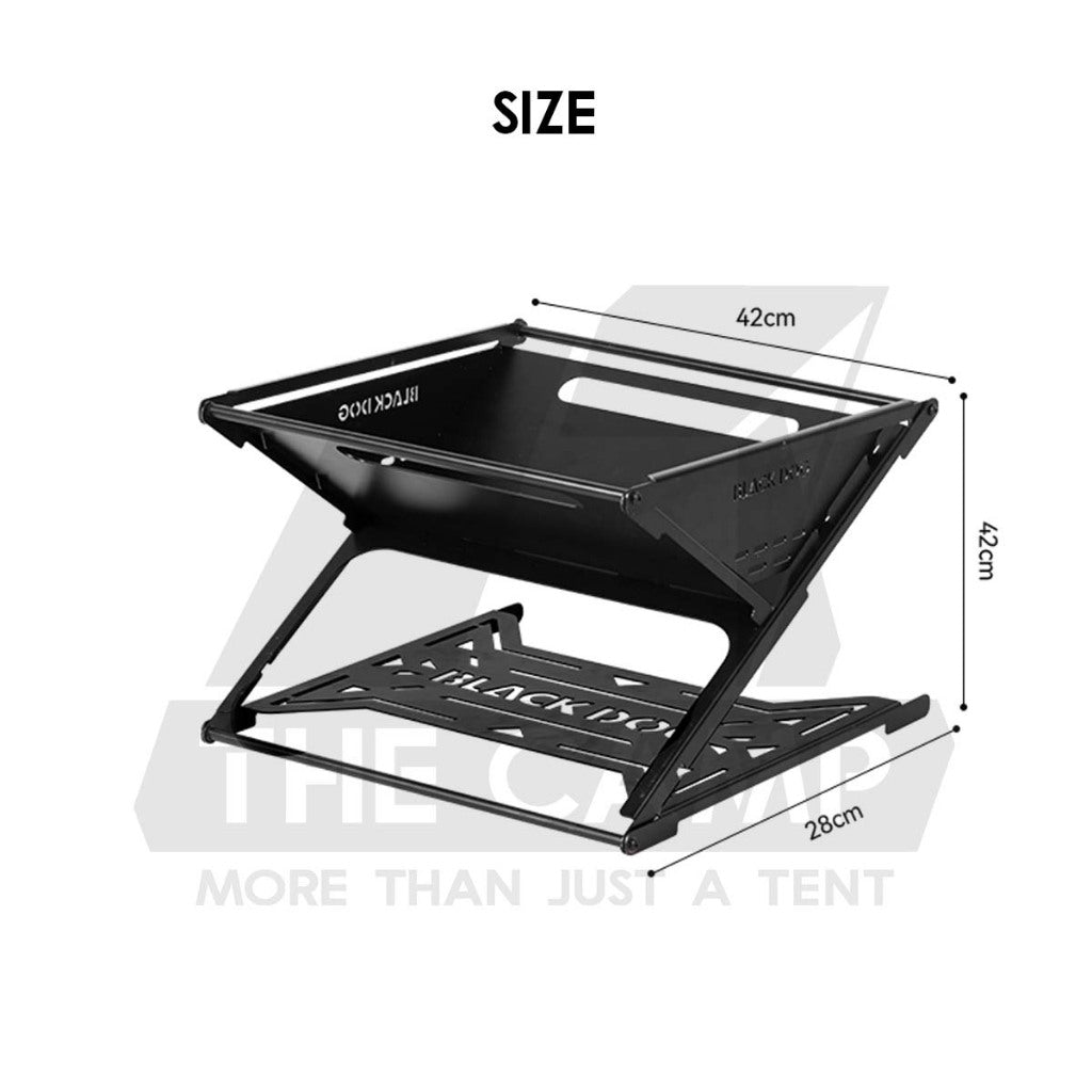 Blackdog Firepit Foldable Fire Pit Compact Storage Outdoor Camping Burning Picnic Firewood CBD2550CF020