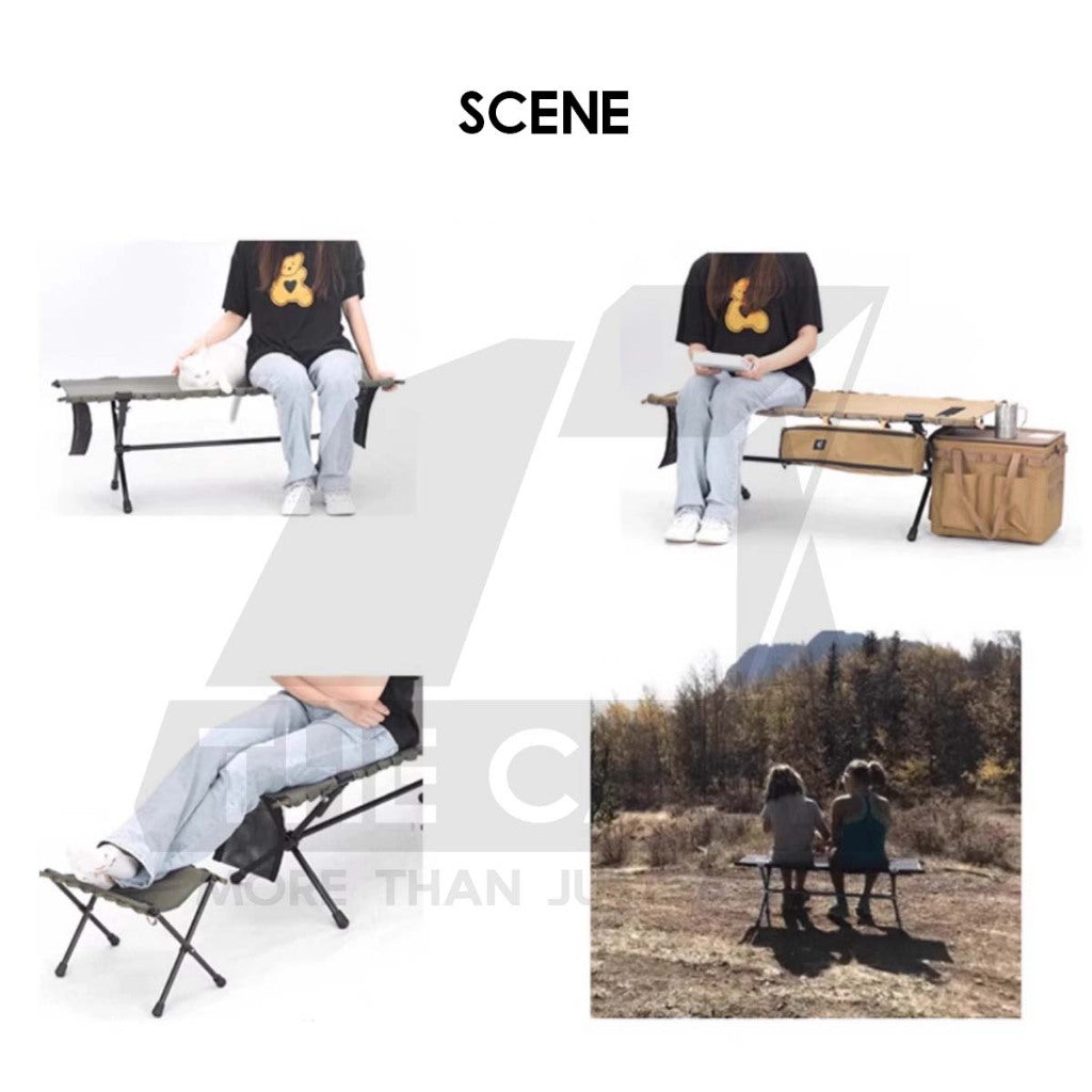 Tillak Double Chair Foldable Compact Size 1000D Cordura Folding Outdoor Camping Aluminium Kerusi Healing