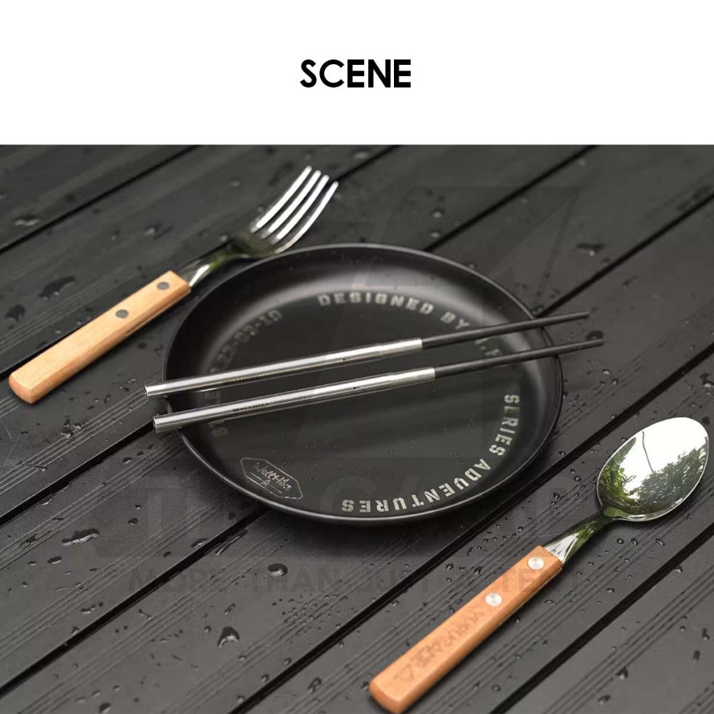 Wellhike SWS Stainless Steel Plate 304 Outdoor Camping Tableware Cookware Cup Sierra Fork Spoon Kettle