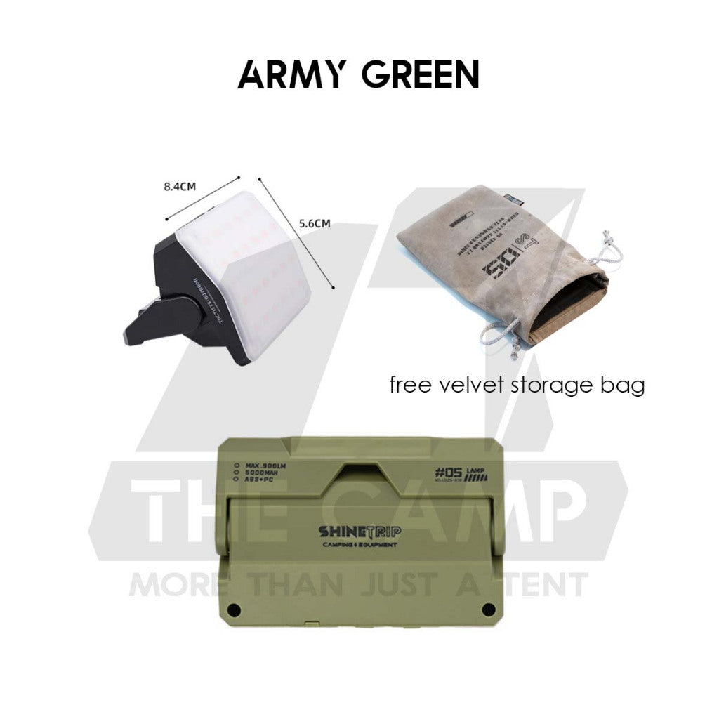 Shinetrip Illuminator Lumi Card Light 5000mah High Brightness Outdoor Camping Lamp Tripod Magnet Hanging Lamp Lampu A565