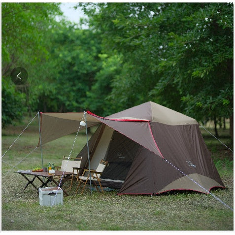 Vidalido Camping Cabin Tent Plus XL Automatic Setup Large Space 2 3 4 People Quick Fast Silver Coated Rainproof UPF50+